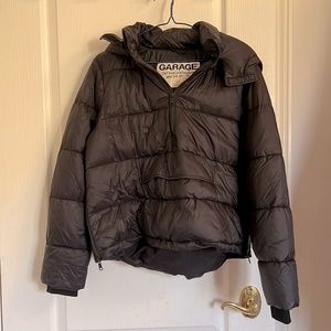 Garage Black Puffer Pullover